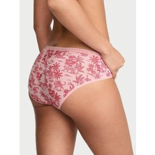 Victoria's Secret Esnek Pamuklu Hiphugger Külot - Pembe Palmiyeli