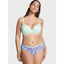 Victoria's Secret Esnek Pamuklu Hiphugger Külot - Çiçekli Nane Yeşili