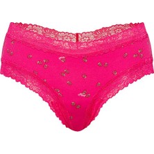 Pink Wink Dantelli Cheeky Külot - Fuşya Pembe