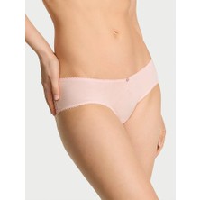 Victoria's Secret Esnek Pamuklu Kalp Dantelli Hiphugger Külot - Melek Pembesi