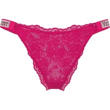 Very Sexy Işıltılı Askılı Brazilian Külot - Sıcak Pembe