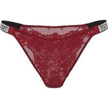 Very Sexy Işıltılı Askılı Brazilian Külot - (Tek Renk)
