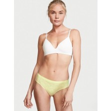 Victoria's Secret Seamless Hiphugger Külot - Şeffaf / Transparan Tropik Desenli Buzlu Zeytin Yeşili