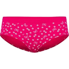 Pink Seamless Hiphugger Külot - Fuşya Baskılı