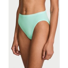 Victoria's Secret Esnek Pamuklu Derin Bacak Kesimli Brief Külot - Şelale Mavisi