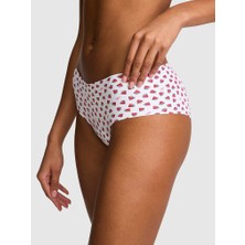 Pink Lazer Kesim Cheeky Külot - Beyaz Karpuzlu