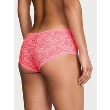 The Lacie Dantelli Düşük Bel Boyshort Külot - Yavruağzı