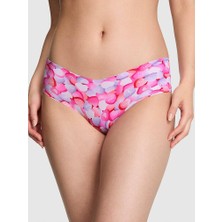 Pink Lazer Kesim Hiphugger Külot - Şeker Kalpler Baskı
