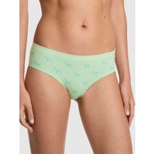 Pink Seamless Hiphugger Külot - Yeşil Köpek Baskılı