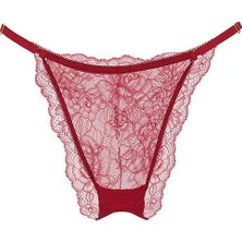Very Sexy Gül Dantelli Ayarlanabilir Brazilian Külot - (Tek Renk)