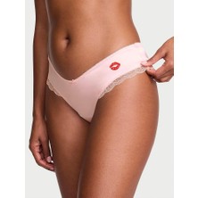 Victoria's Secret Tease Saten Kiss Derin Bacak Kesim Cheeky Külot - (Tek Renk)