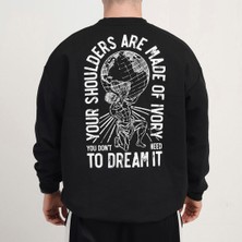 Ivory Shoulders Oversize Sweatshirt