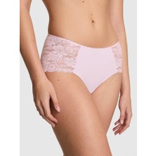Pink Lazer Kesim Cheeky Külot - Pembe Lale