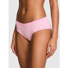 Pink Seamless Hiphugger Külot - Pembe Kalpli