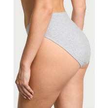 Victoria's Secret Esnek Pamuklu Brief Külot - Açık Kırçıllı Gri