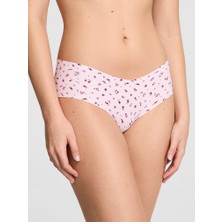 Pink Lazer Kesim Hiphugger Külot - Pembe Çiçekli