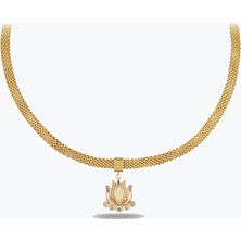 Goldium Jewellery Snake Lotus Kolye