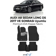 Otocraft Audi A8 Sedan Long D5 (2017 ve Sonrası) Araca Özel 3D Havuzlu Eva Oto Paspas Full Set 5 Parça