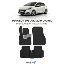 Otocraft Peugeot 208 (2012-2019) Araca Özel 3D Havuzlu Eva Oto Paspas Full Set 5 Parça