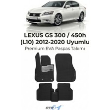 Otocraft Lexus Gs 300 450H L10 (2012-2020) Araca Özel 3D Havuzlu Eva Oto Paspas Full Set 5 Parça