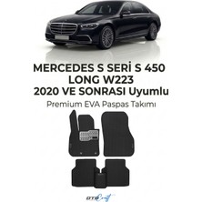 Otocraft Mercedes S Seri S 450 Long W223 (2020 ve Sonrası) Araca Özel 3D Havuzlu Eva Oto Paspas Full Set 5 Parça