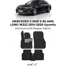 Otocraft Mercedes S Seri S 65 Amg Long W222 (2014-2020) Araca Özel 3D Havuzlu Eva Oto Paspas Full Set 5 Parça
