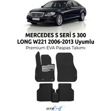 Otocraft Mercedes S Seri S 300 Long W221 (2006-2013) Araca Özel 3D Havuzlu Eva Oto Paspas Full Set 5 Parça