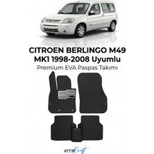 Otocraft Citroen Berlingo M49 Mk1 (1998-2008) Araca Özel 3D Havuzlu Eva Oto Paspas Full Set 5 Parça