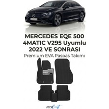 Otocraft Mercedes Eqe 500 4matic V295 (2022 ve Sonrası) Araca Özel 3D Havuzlu Eva Oto Paspas Full Set 5 Parça