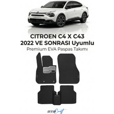 Otocraft Citroen C4 x C43 (2022 ve Sonrası) Araca Özel 3D Havuzlu Eva Oto Paspas Full Set 5 Parça