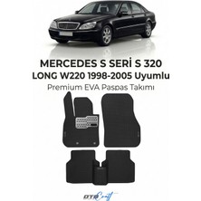 Otocraft Mercedes S Seri S 320 Long W220 (1998-2005) Araca Özel 3D Havuzlu Eva Oto Paspas Full Set 5 Parça