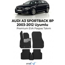 Otocraft Audi A3 Sportback 8p (2003-2012) Araca Özel 3D Havuzlu Eva Oto Paspas Full Set 5 Parça