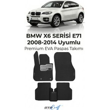 Otocraft Bmw X6 Serisi E71 (2008-2014) Araca Özel 3D Havuzlu Eva Oto Paspas Full Set 5 Parça