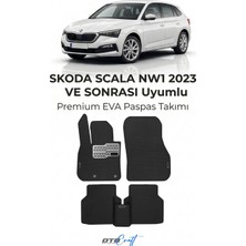 Otocraft Skoda Scala Nw1 (2023 ve Sonrası) Araca Özel 3D Havuzlu Eva Oto Paspas Full Set 5 Parça