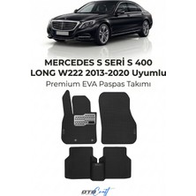 Otocraft Mercedes S Seri S 400 Long W222 (2013-2020) Araca Özel 3D Havuzlu Eva Oto Paspas Full Set 5 Parça