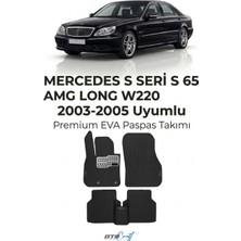 Otocraft Mercedes S Seri S 65 Amg Long W220 (2003-2005) Araca Özel 3D Havuzlu Eva Oto Paspas Full Set 5 Parça