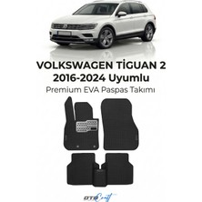 Otocraft Volkswagen Tiguan 2 (2016-2024) Araca Özel 3D Havuzlu Eva Oto Paspas Full Set 5 Parça