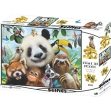 Naturion Szn1 3D - Hayvanat Bahçesi Selfie 500 Parça Yetişkin Puzzle Hnçr