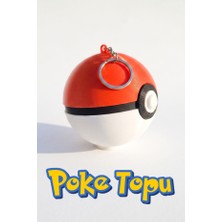 Matrak Şeyler Büyük Poke Topu Anahtarlık Pokemon Temalı Figür
