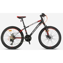 Kron Xc 75 24 Jant Mtb - 13' - 21 Vites -V.brake - Mat Siyah/kırmızı-Gri-Mavi -