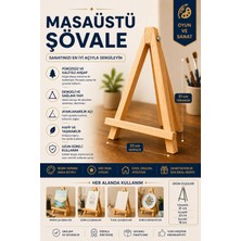 O&S Mini Şövale, Masaüstü Şövale, Şövalye, Resim Sehpası Minişövale, Fotoğraf Resim Tutucu