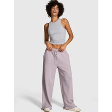 Pink Ivy Bol Paça Eşofman Altı - Parıltılı Menekşe Moru