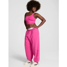 Pink Lüks Bol Eşofman Altı - Fuşya