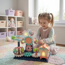 Ogi Mogi Toys Işıklı ve Sesli Dönme Dolaplı Penguenli Lunapark Oyun Seti