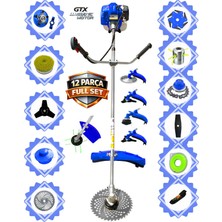 EISENN German 12 In 1 X-torq Çift Bakır Şanzuman Yan Tipi Benzinli Motorlu Ot Çalı Çim Biçme Makinesi Aparat Setli