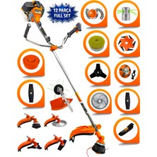 EISENN German 12 In 1 Xm Euro Torq Metal Şanzuman Yan Tipi Ot Çim Çalı Çayır Biçme Tırpanı
