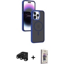Pileli Store Pilelistore™ iPhone 15 Pro Kılıf Yörünge Klasik - Siyah Bilvis 3D Cam Ekran Koruyucu + Raze Metal Kamera Lens - Sh