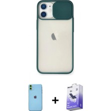 Pileli Store Pilelistore™ iPhone 11 Kılıf Vadi Çizgi - Siyah Bilvis 5in1 5d Magic Hayalet Cam Ekran Koruyucu + Neon Fosforlu Kamera Lens - Yl