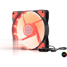 Pileli Store Kasa Fanı LED 12 cm - Siyah HDX1520