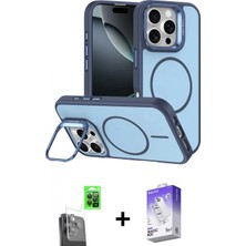 Pileli Store Pilelistore™ iPhone 16 Pro Max Kılıf Çekirdek Klasik - Siyah Bilvis 5in1 3D Magic Cam Ekran Koruyucu + Raze Metal Kamera Lens - Sh
